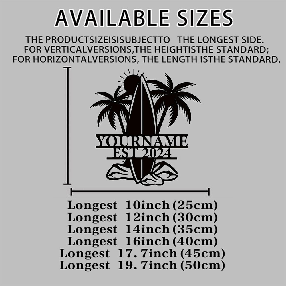 Customized Universal Surfboard - огляд і ціна Baby Name Wall Art