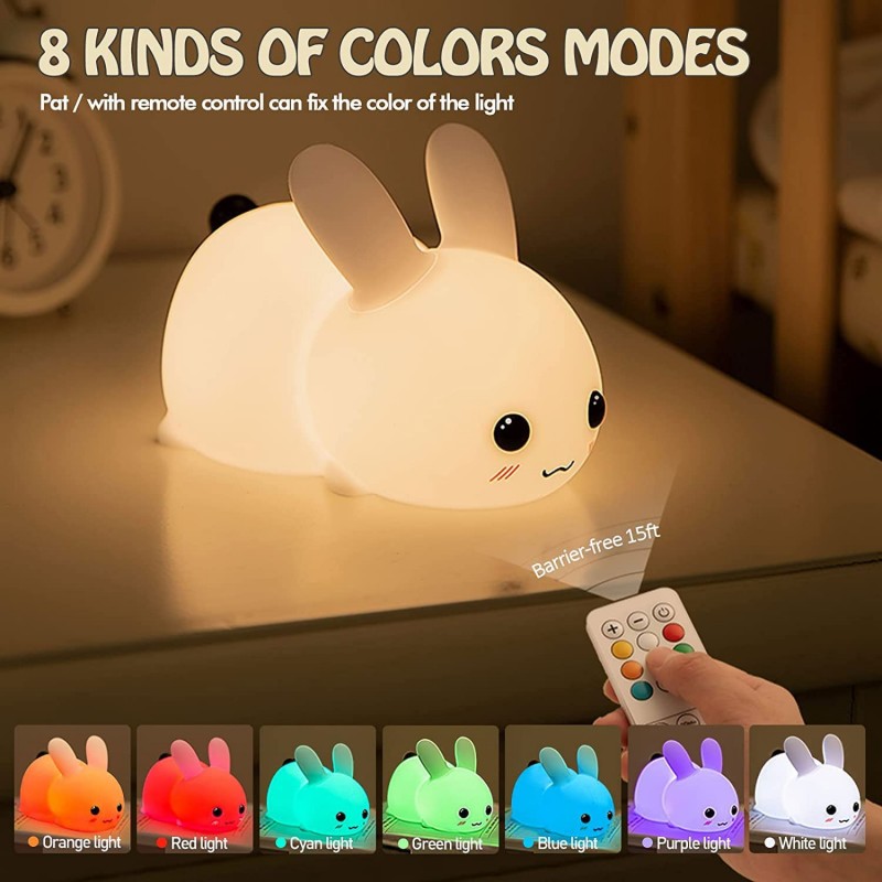 LED Rabbit Night Light Remote  - огляд і ціна Baby Nursery Night Light