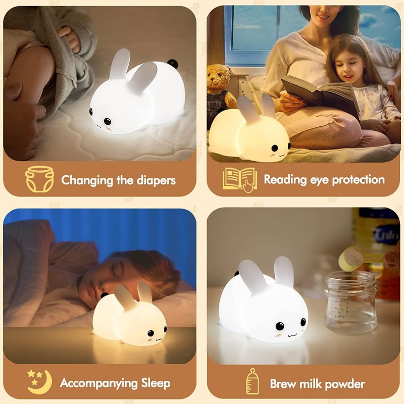 LED Rabbit Night Light Remote  - огляд і ціна Baby Nursery Night Light