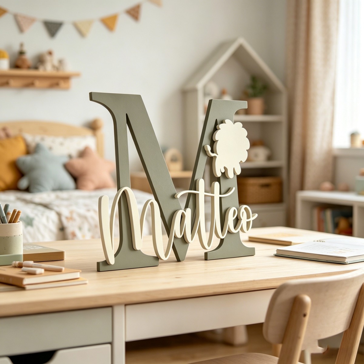 1Pc Custom Lion Name & Initial - огляд і ціна Baby Nursery Toy