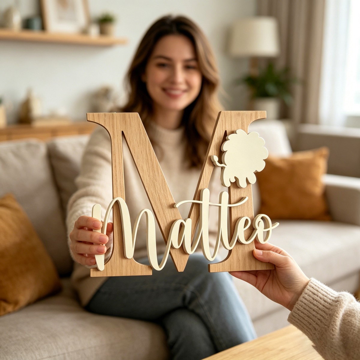 1Pc Custom Lion Name & Initial - огляд і ціна Baby Nursery Toy