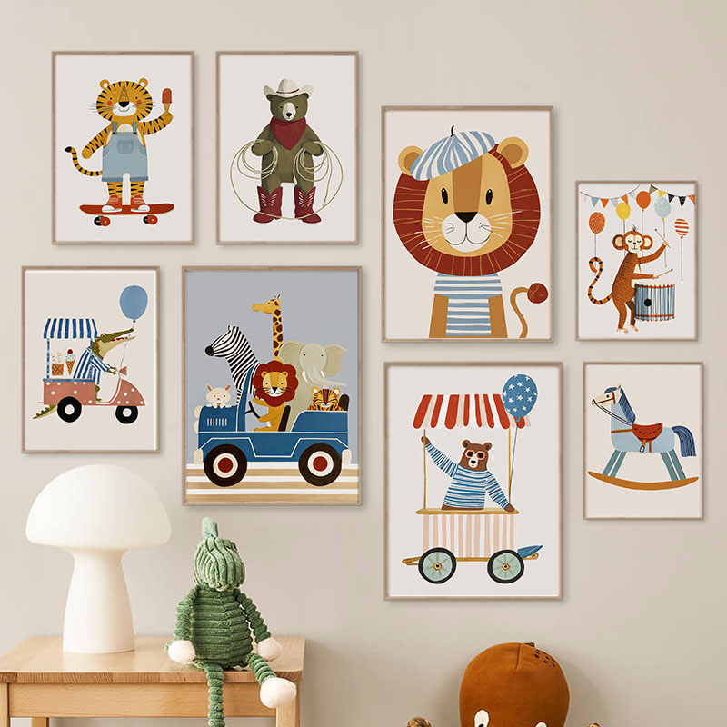 Funny Cartoon Animal Car Ballo - огляд і ціна Baby Nursery Fabric