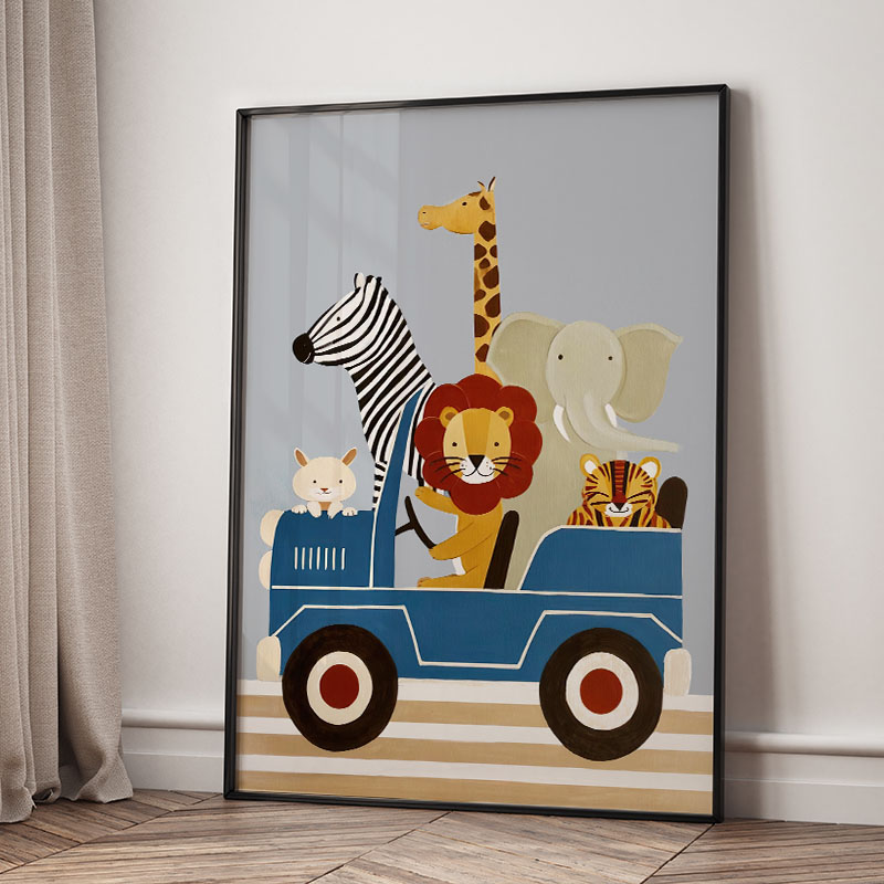 Funny Cartoon Animal Car Ballo - огляд і ціна Baby Nursery Fabric
