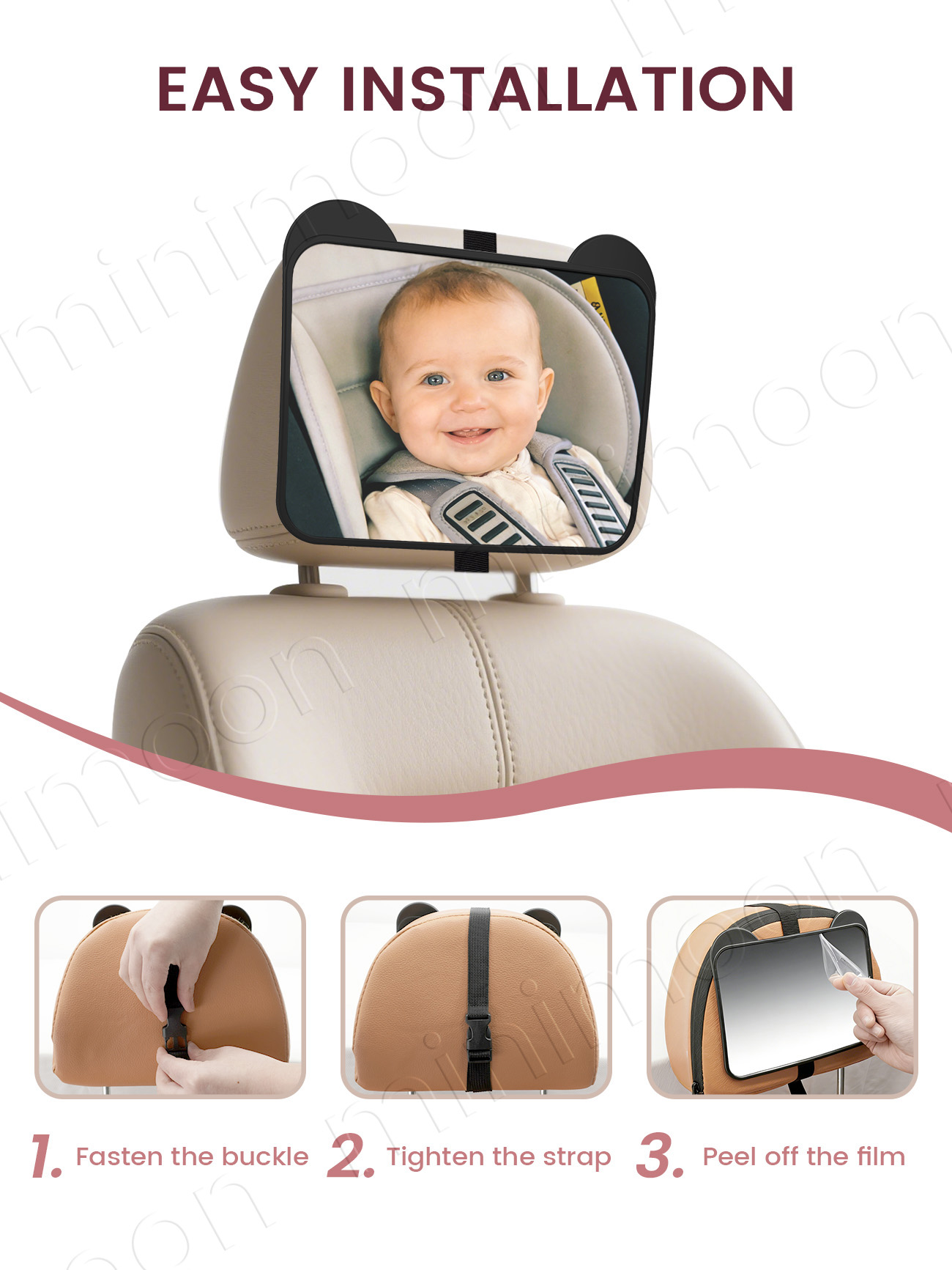 Cute Bear-Ear Car Seat Mirror, - огляд і ціна Wearable Baby Monitor