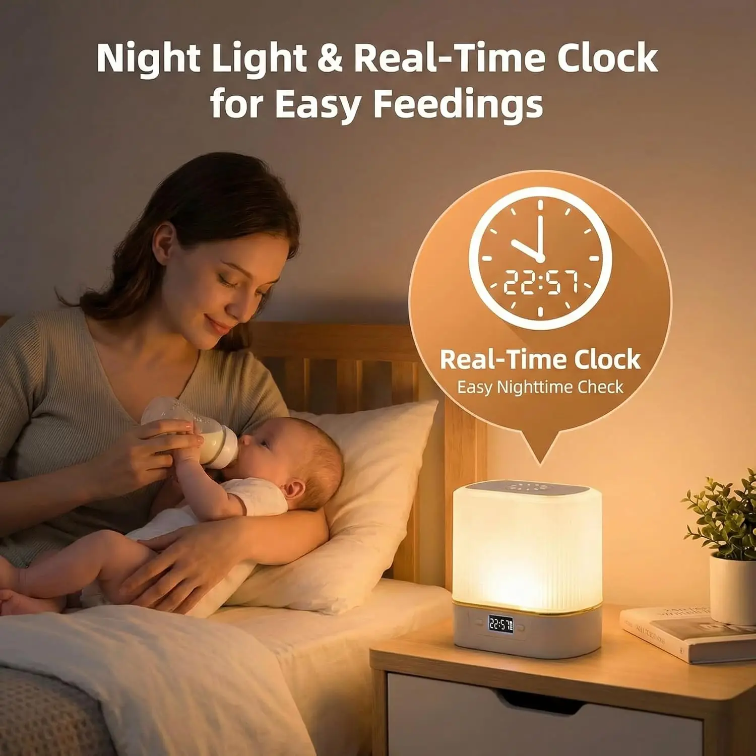 LED Night Light Bedside Lamp,T - огляд і ціна Baby Nursery Night Light