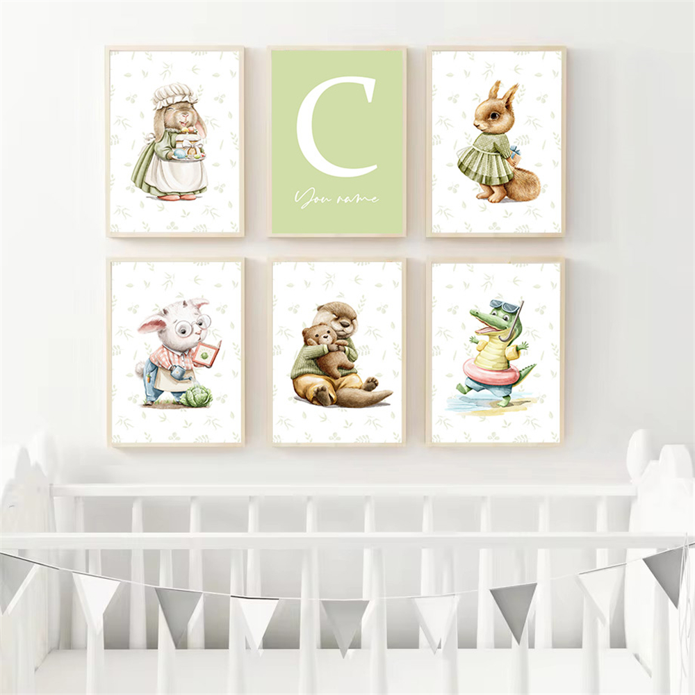Baby Custom Name Poster Giraff - огляд і ціна Baby Name Wall Art