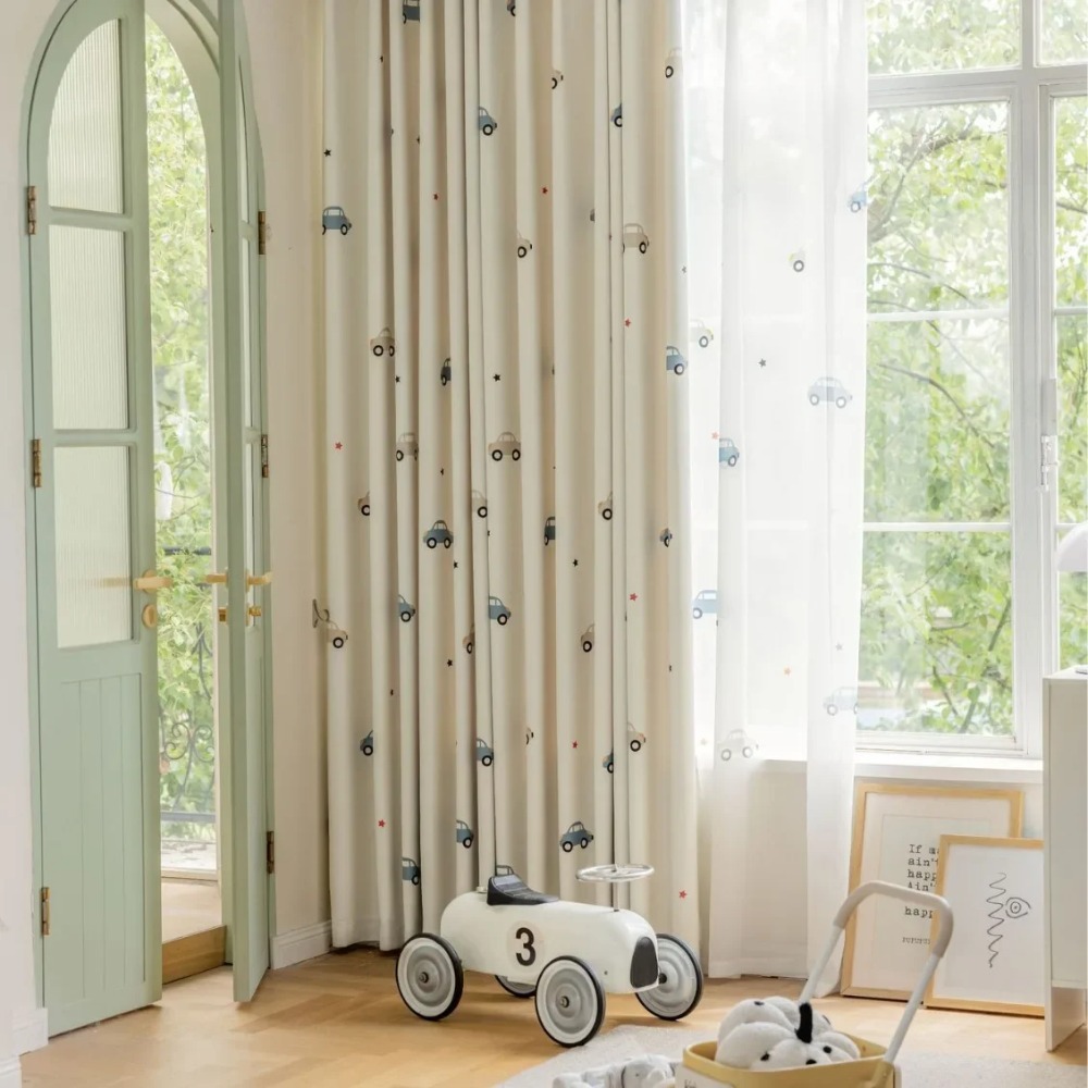 Modern Children's Room Cartoon - огляд і ціна Blackout Curtain Nursery