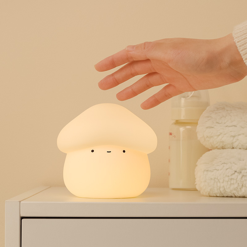 1Pcs Mushroom Head Silicone Ni - огляд і ціна Baby Nursery Night Light