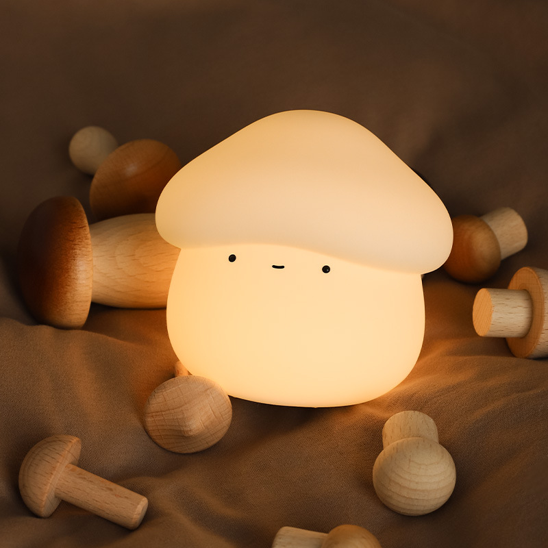 1Pcs Mushroom Head Silicone Ni - огляд і ціна Baby Nursery Night Light