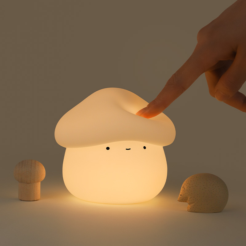 1Pcs Mushroom Head Silicone Ni - огляд і ціна Baby Nursery Night Light