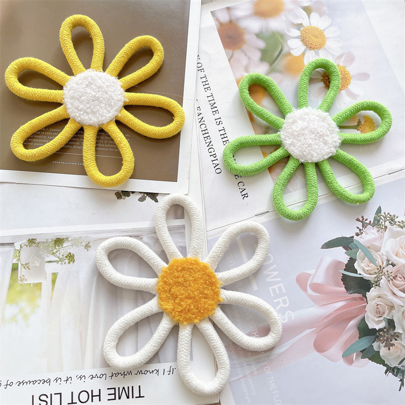 Cotton Rope Woven Daisy Flower - огляд і ціна Baby Nursery Fabric