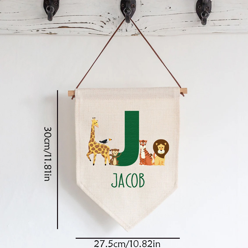 Personalised Name Jungle Anima - огляд і ціна Baby Nursery Hanging Decor
