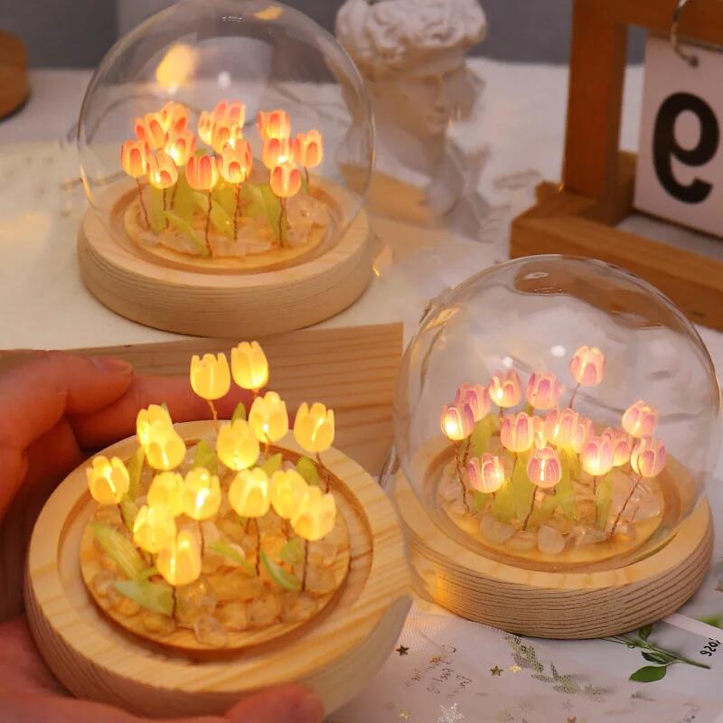 Artificial Tulip Flower Night  - огляд і ціна Baby Nursery Night Light