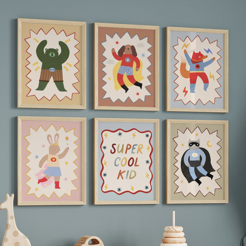 Funny Cartoon Super Cool Kid N - огляд і ціна Baby Nursery Fabric
